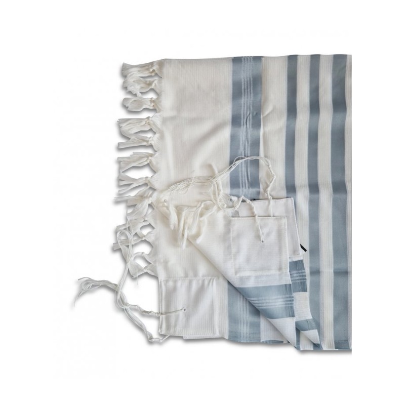 Talitnia Barak Non Slip Lightweight Wool Ta... | Kittel & Prayer Shawl