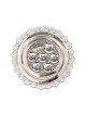 Silver Plated Circular Passover Seder Plate Sun Design | Seder Plates