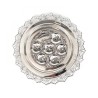 Silver Plated Circular Passover Seder Plate Sun Design | Seder Plates