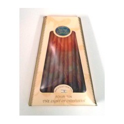 Handmade Dripless Hanukkah Candles Red and Orange F... | Oil & Candles