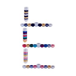 Agayof Compact Doughnut Travelling Menorah Choic... | Hanukkah Menorah