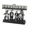 Hassidic Figures Design Polyresin Chanukah Menor... | Hanukkah Menorah