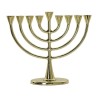 Gold Color Elegant Chanukah Menorah Classic Desi... | Hanukkah Menorah