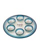 Itay Mager Fused Glass Passover Seder Plate Blue | Seder Plates