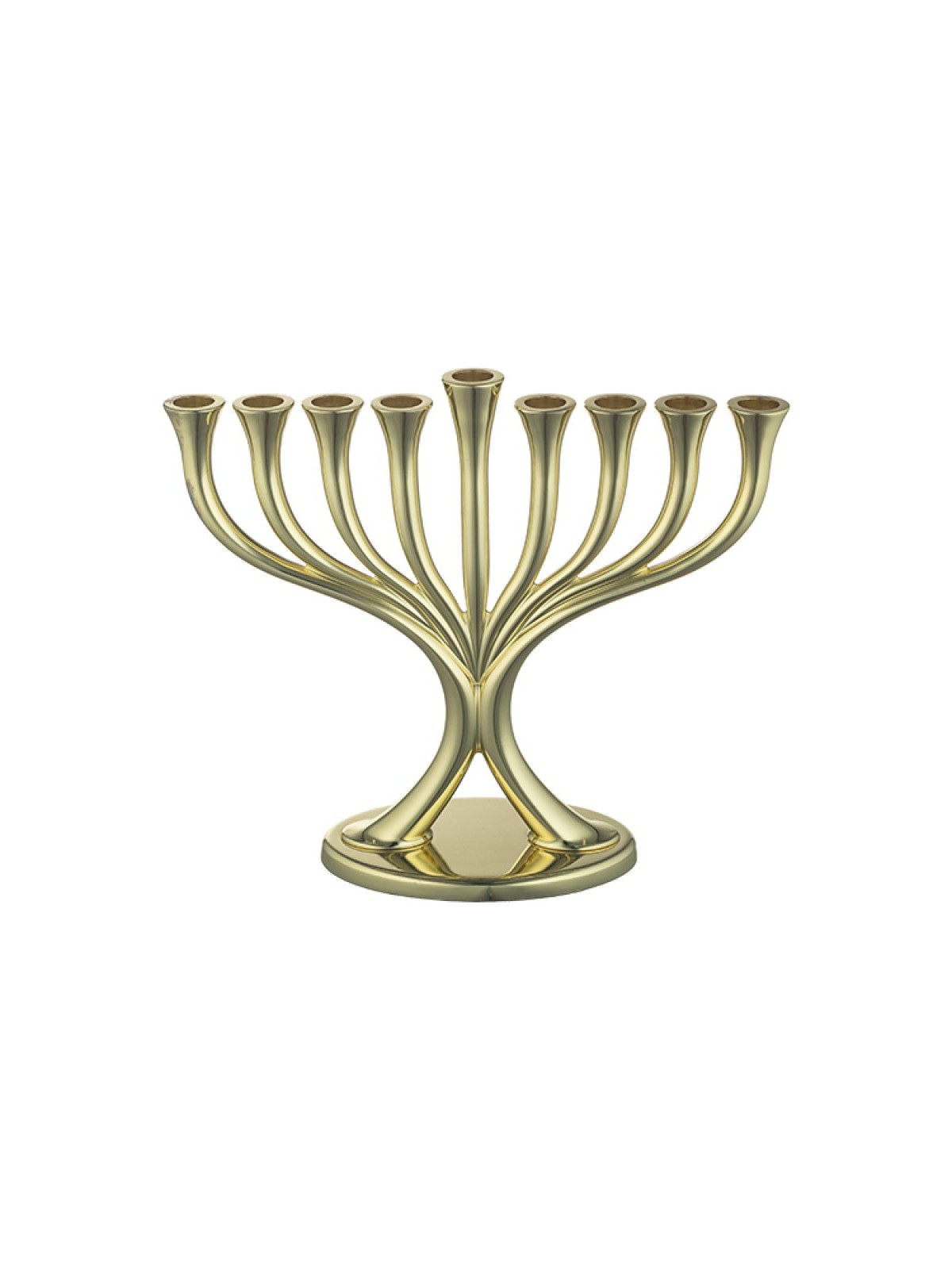 Gold Color Chanukah Menorah Classic Design For C... | Hanukkah Menorah