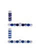 Agayof Compact Doughnut Travelling Menorah Blue ... | Hanukkah Menorah