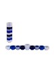 Agayof Compact Doughnut Travelling Menorah Blue ... | Hanukkah Menorah