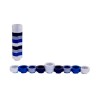 Agayof Compact Doughnut Travelling Menorah Blue ... | Hanukkah Menorah