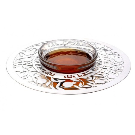 Dorit Judaica Glass and Stainless Steel H... | Jewish Gift from Israel
