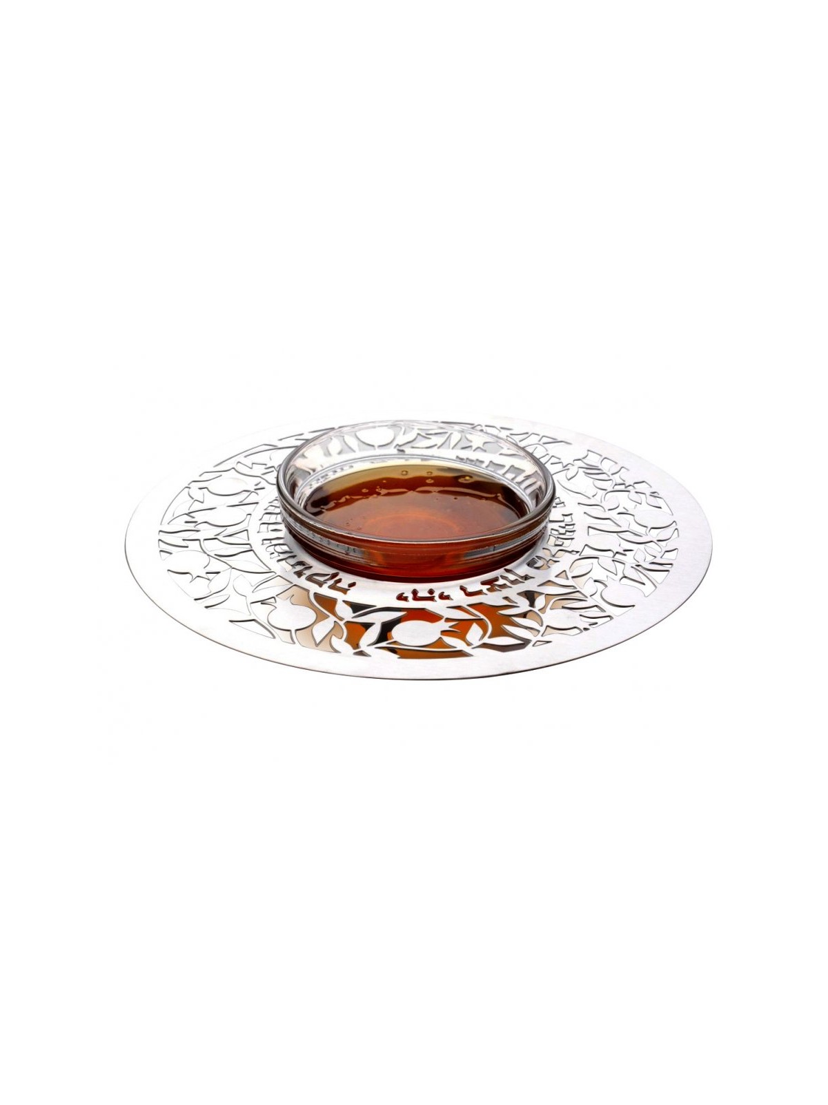 Dorit Judaica Glass and Stainless Steel H... | Jewish Gift from Israel