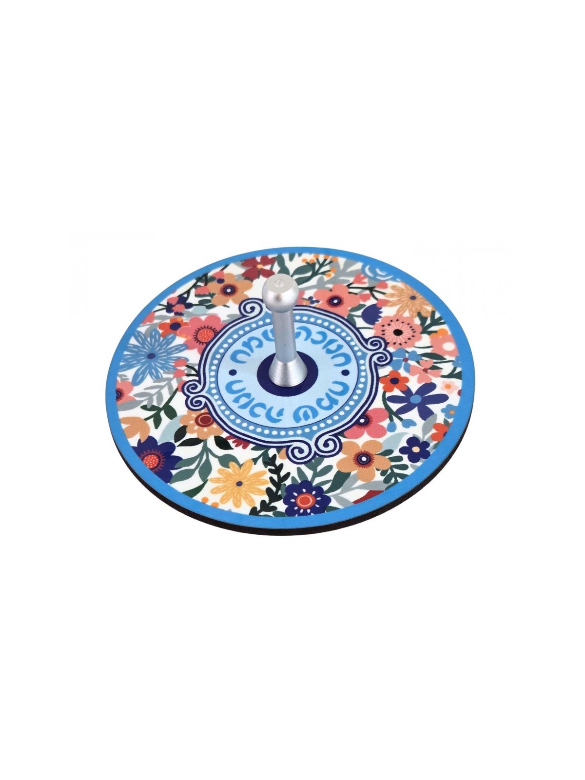 Dorit Judaica Decorative Dreidel with Stand Floral | Dreidels