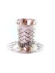Ensemble de coupes de Kiddouch plaqué argent assortis... | Cadeau juif d'Israël