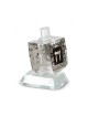 Decorative Crystal NO FALL DREIDEL on Base Cut Out Hebre... | Dreidels