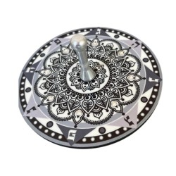 Dorit Judaica Decorative Sparkling Dreidel with Stand Bl... | Dreidels