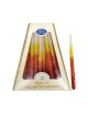 Handmade Dripless Hanukkah Candles Bright Orange Ye... | Oil & Candles