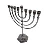 Classic Silver Color Chanukah Menorah | Hanukkah Menorah
