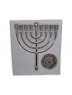 Classic Silver Color Chanukah Menorah | Hanukkah Menorah