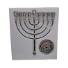 Classic Silver Color Chanukah Menorah | Hanukkah Menorah