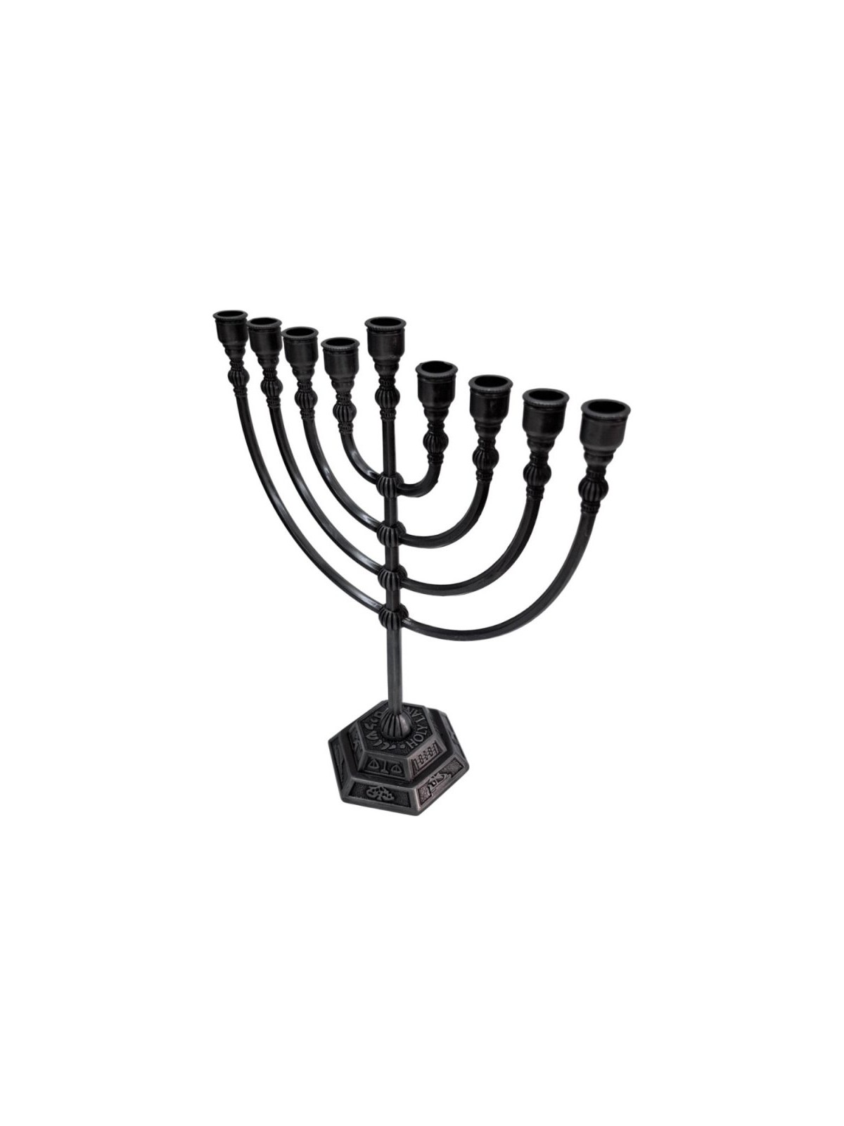 Classic Pewter Color Chanukah Menorah | Hanukkah Menorah