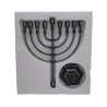 Classic Pewter Color Chanukah Menorah | Hanukkah Menorah
