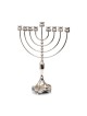 Silver Plated Chanukah Menorah Smooth Design %96... | Hanukkah Menorah