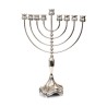 Silver Plated Chanukah Menorah Smooth Design %96... | Hanukkah Menorah