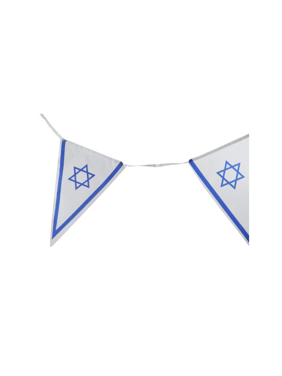 Banner Stringed Chain of 24 Israel Flags | Israel Flag