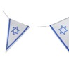 Banner Stringed Chain of 24 Israel Flags | Israel Flag