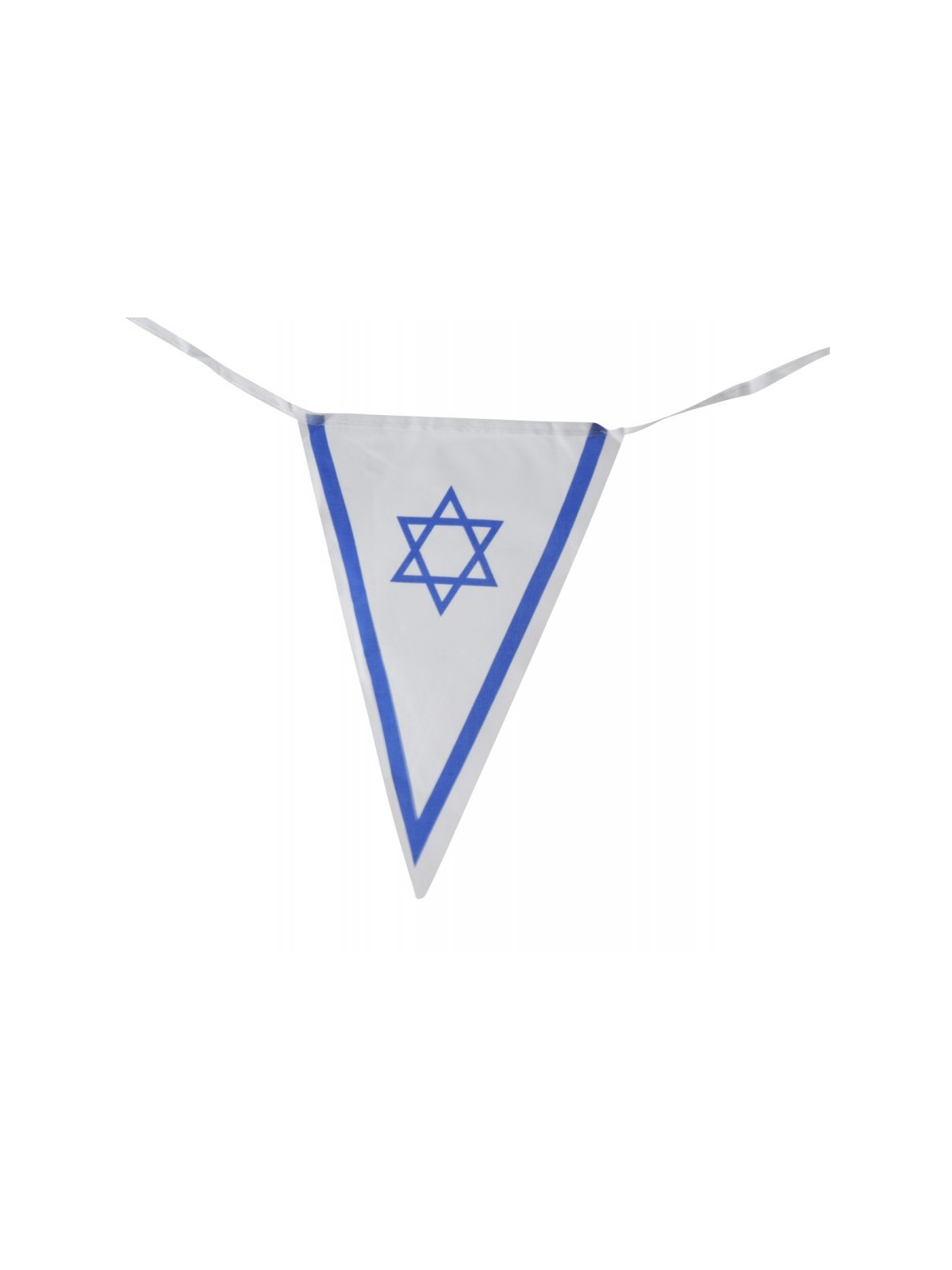 Banner Stringed Chain of 24 Israel Flags | Israel Flag