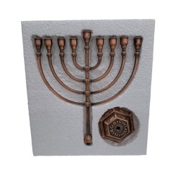 Classic Copper Chanukah Menorah | Hanukkah Menorah
