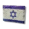 Textured Ceramic Magnet Blue and White Flag of Isr... | Jewish Magnets