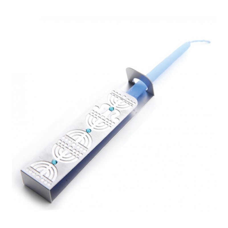 Dorit Judaica Wand Menorah Lighter Stainless Steel ... | Oil & Candles