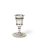 Silver Plated Kiddush Cup on Stem with Ma... | Jewish Gift from Israel
