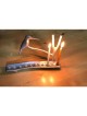 Shraga Landesman Hanukkah Menorah Kingfisher Bir... | Hanukkah Menorah