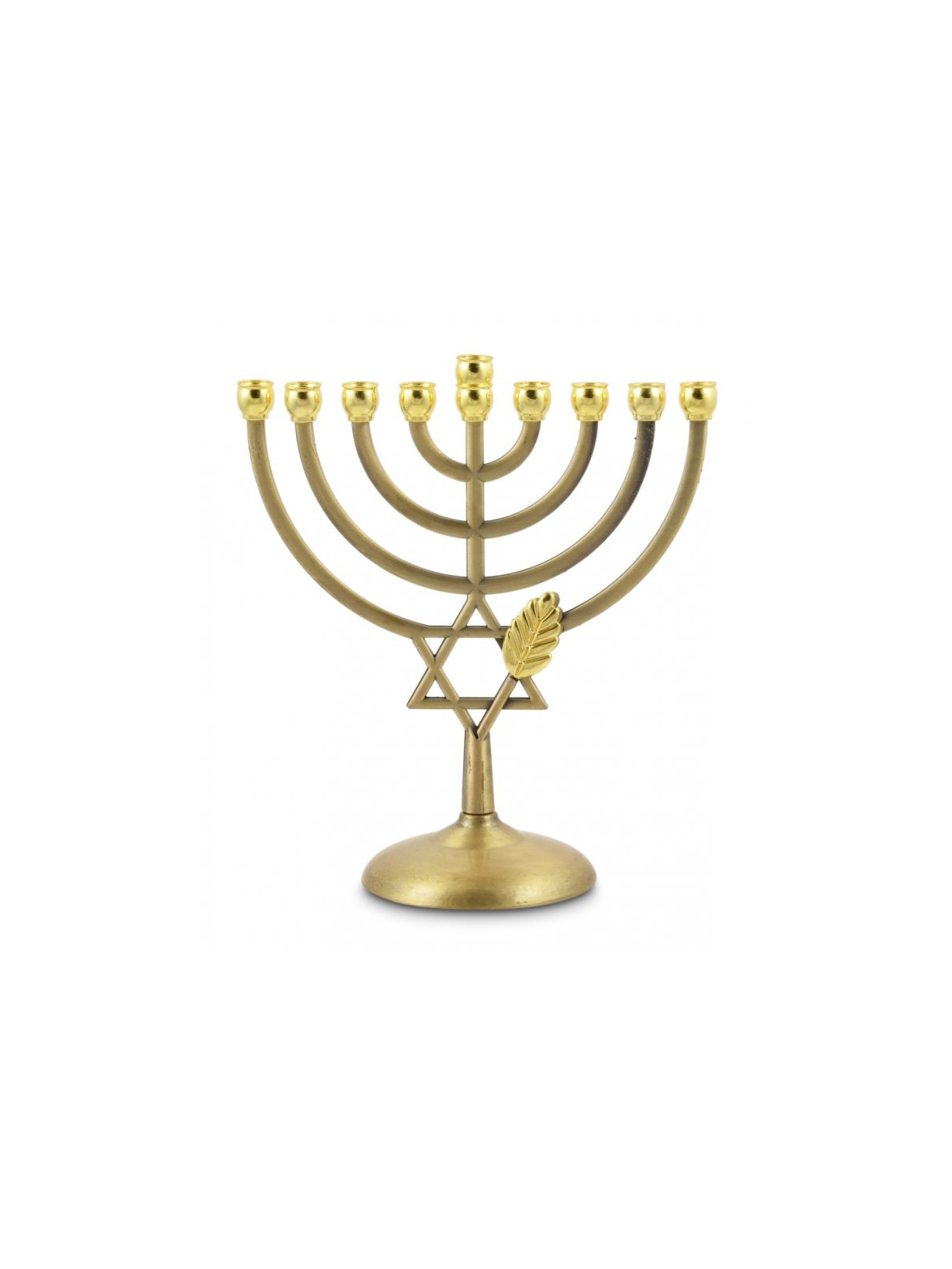 Copper Color Chanukah Menorah Star of David and ... | Hanukkah Menorah