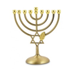 Copper Color Chanukah Menorah Star of David and ... | Hanukkah Menorah