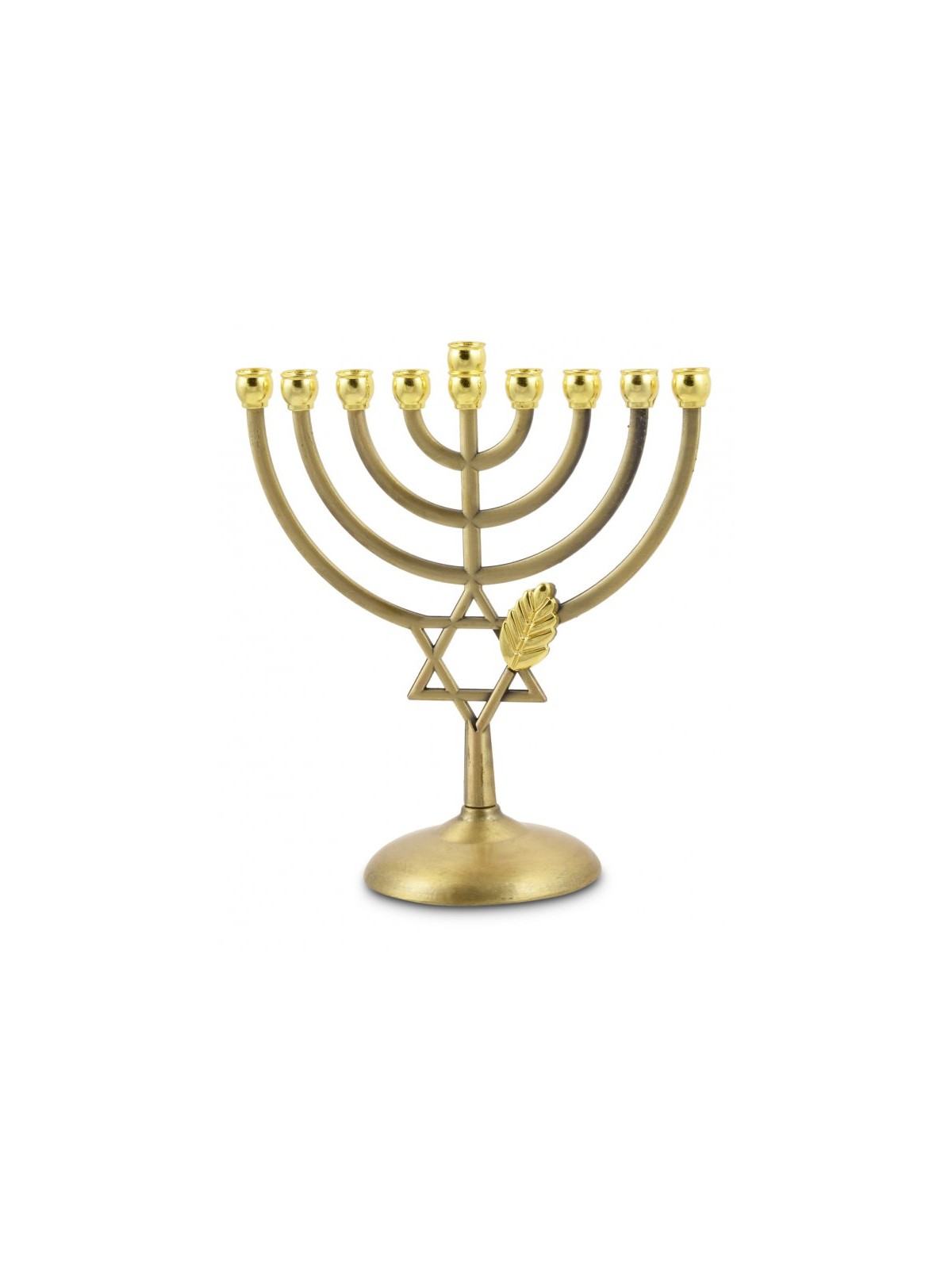 Copper Color Chanukah Menorah Star of David and ... | Hanukkah Menorah
