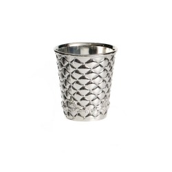 Set of Two Small Diamond Decorated Kiddus... | Jewish Gift from Israel