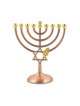 Bronze Color Chanukah Menorah with Star of David... | Hanukkah Menorah