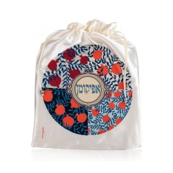 Dorit Judaica Satin Afikoman Bag Orange ... | Matzah & Afikoman Covers