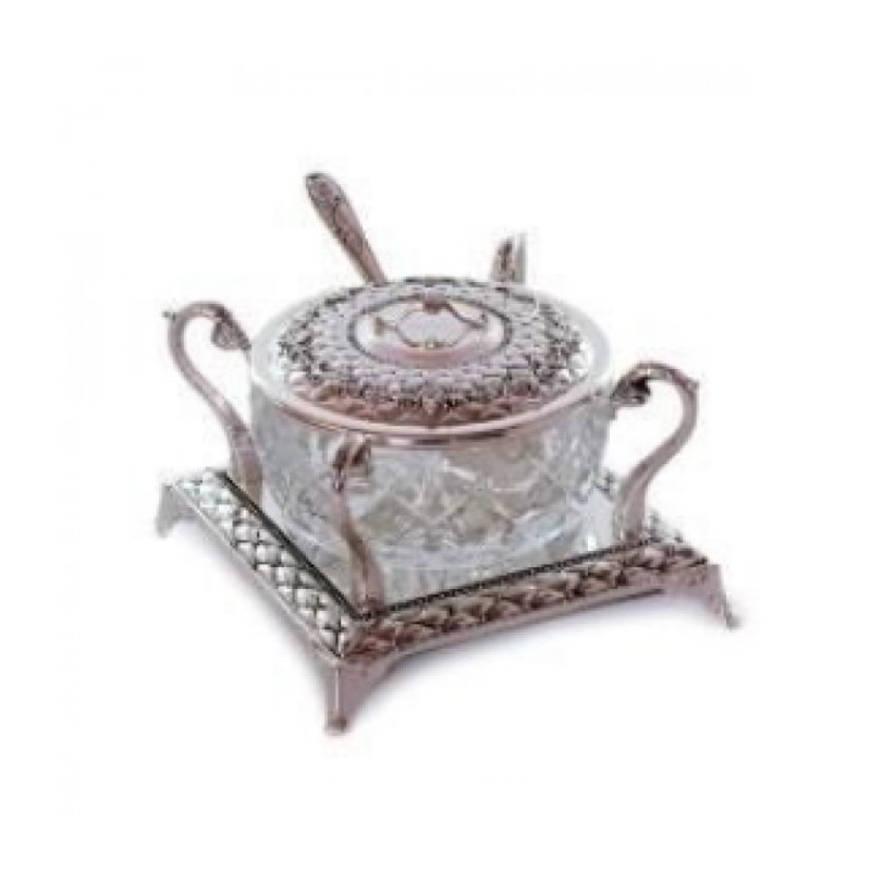 Ornately Decorated Square Silver Plated H... | Jewish Gift from Israel