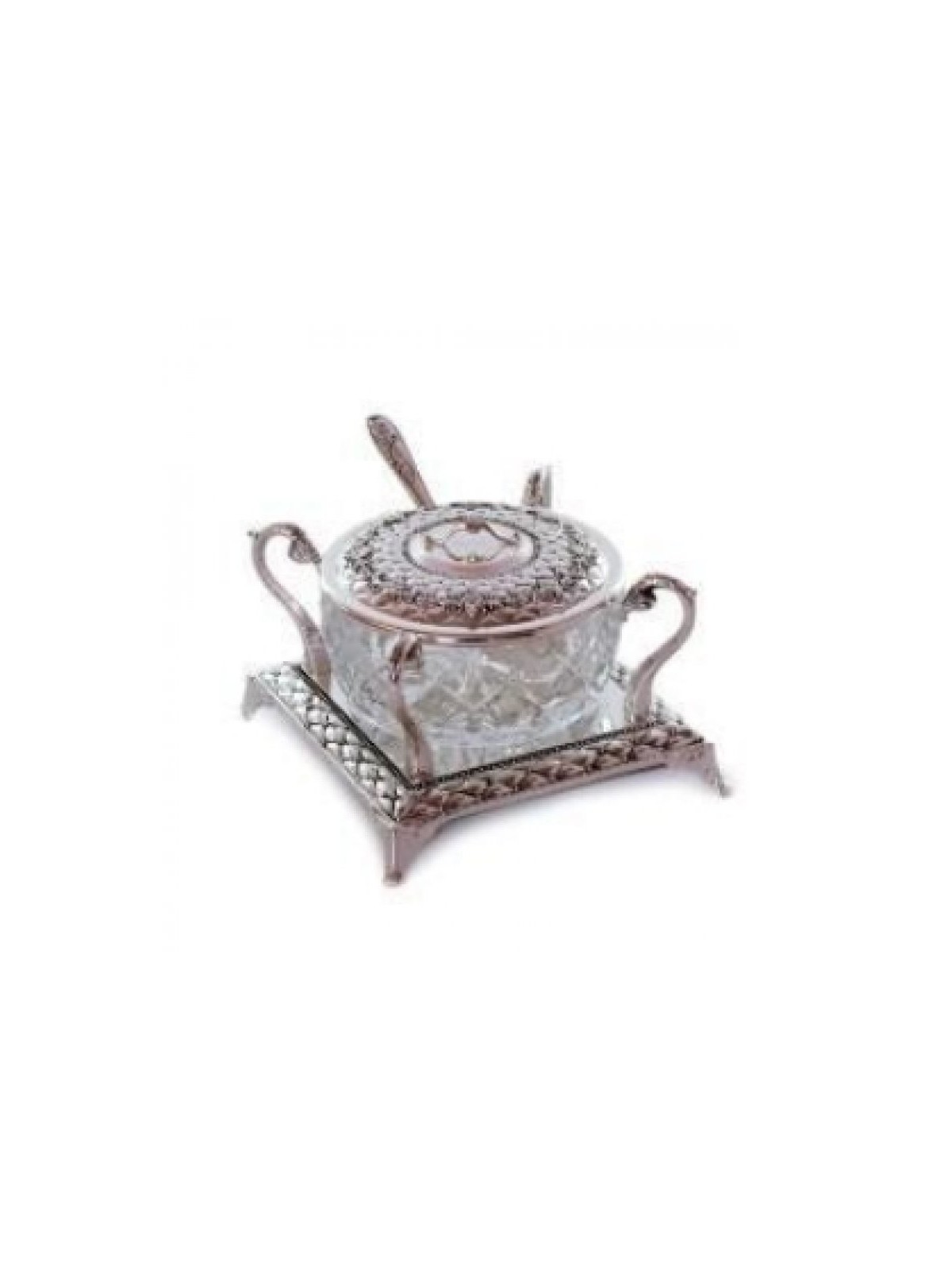 Ornately Decorated Square Silver Plated H... | Jewish Gift from Israel