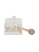 Square Crystal Honey Dish with Gold Decor... | Jewish Gift from Israel