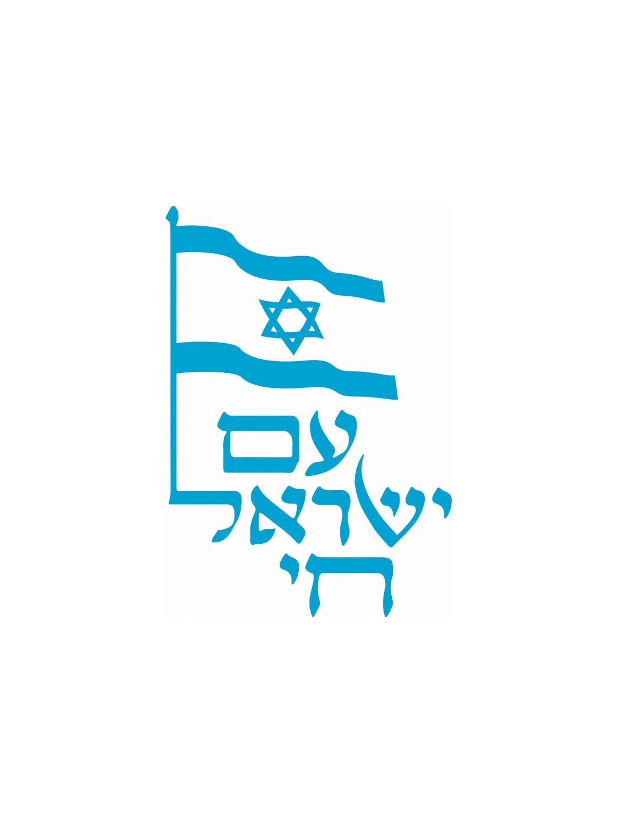 Patriotic T Shirt Israeli Flag and Am Yisra... | Purim Music and Gifts