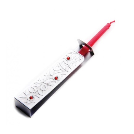 Dorit Judaica Wand Menorah Lighter Stainless Steel ... | Oil & Candles