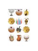 Large Colorful Circular Stickers Chanukah ... | Hanukkah Music & Gifts