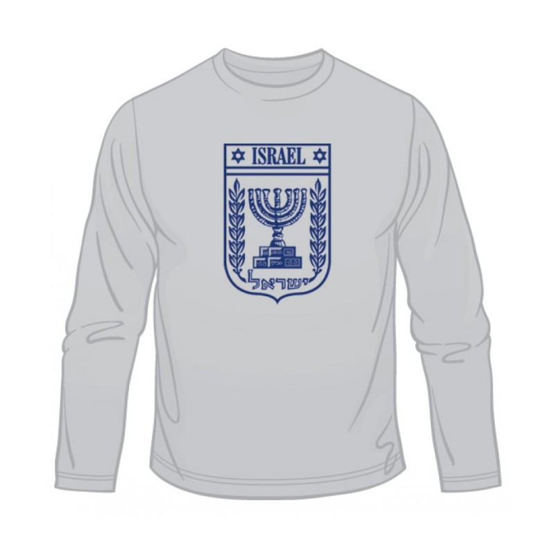 State of Israel Symbol Long Sleeved T Shirt | Israel T-Shirts