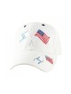 Casquette blanche du drapeau américain d'Israël | Casquettes israéliennes