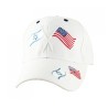 Israel US Flag White Cap | Israeli Caps