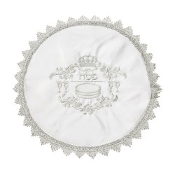 Couverture de Matsa du Seder de Pâque avec broderie argentée... | Couvertures Matsa et Afikoman